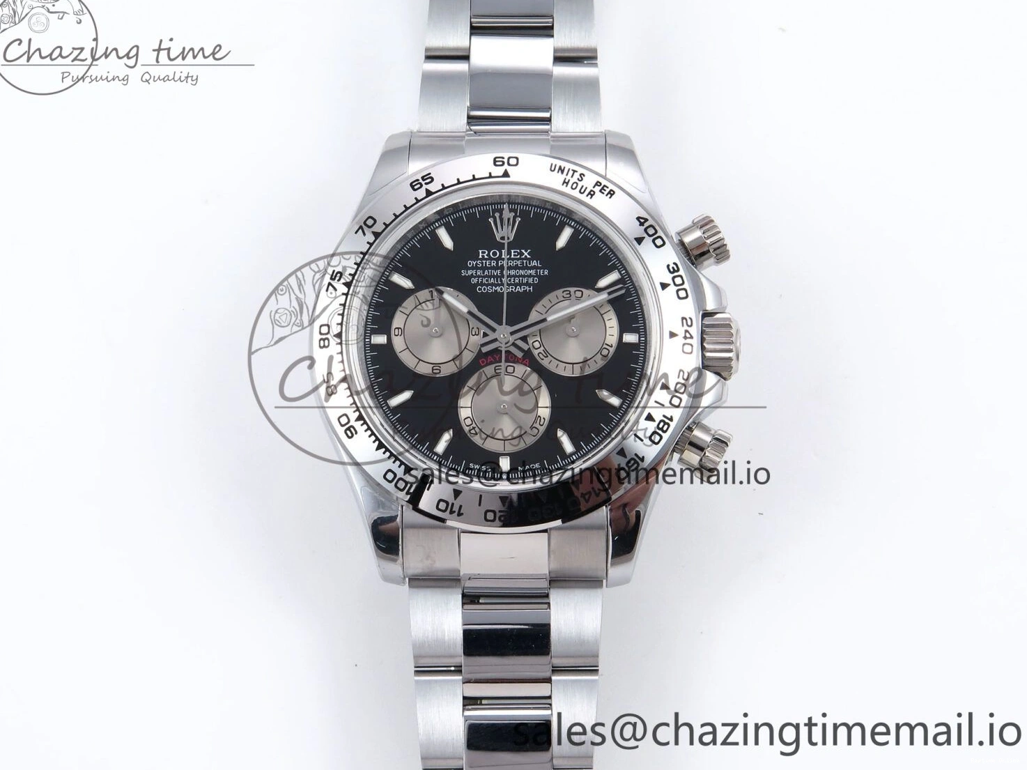 0402 Daytona 126509 QF 1:1 Best Edition Black Silver Dial on SS Bracelet SH4131 V6 (Gain Weight） DailyWear 1007